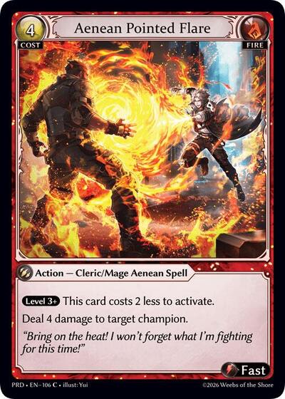 Aenean Pointed Flare (Interference Curio Foil) - 106 - Common - .asphodel/paradise