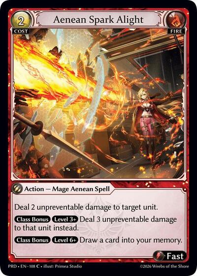 Aenean Spark Alight (Interference Curio Foil) - 108 - Common - .asphodel/paradise