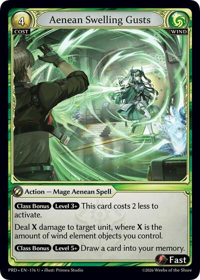 Aenean Swelling Gusts (Interference Curio Foil) - 176 - Uncommon - .asphodel/paradise