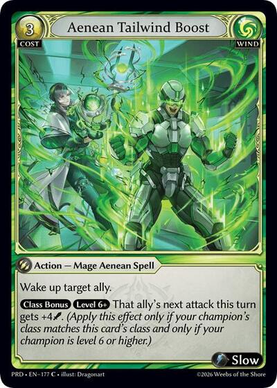 Aenean Tailwind Boost (Interference Curio Foil) - 177 - Common - .asphodel/paradise