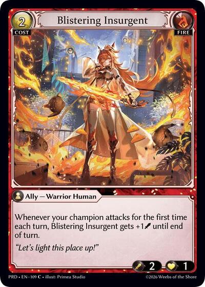 Blistering Insurgent (Interference Curio Foil) - 109 - Common - .asphodel/paradise
