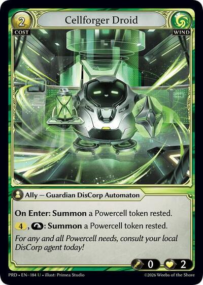 Cellforger Droid (Interference Curio Foil) - 184 - Uncommon - .asphodel/paradise