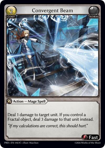 Convergent Beam (Interference Curio Foil) - 042 - Common - .asphodel/paradise