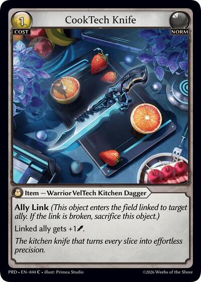 CookTech Knife (Interference Curio Foil) - 044 - Common - .asphodel/paradise
