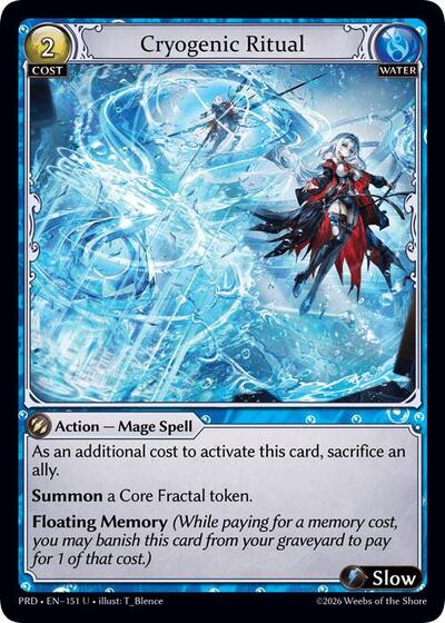 Cryogenic Ritual (Interference Curio Foil) - 151 - Uncommon - .asphodel/paradise