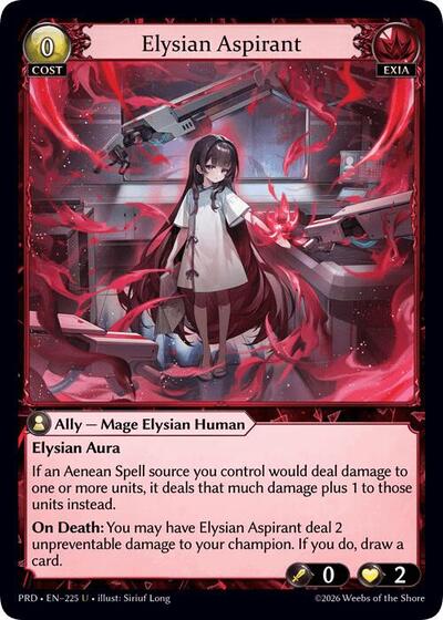 Elysian Aspirant (Interference Curio Foil) - 225 - Uncommon - .asphodel/paradise