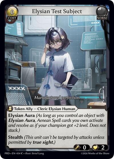 Elysian Test Subject (Interference Curio Foil) - 054 - Common - .asphodel/paradise