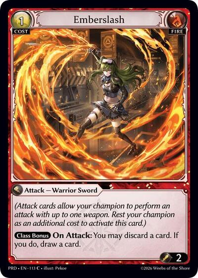 Emberslash (Interference Curio Foil) - 113 - Common - .asphodel/paradise