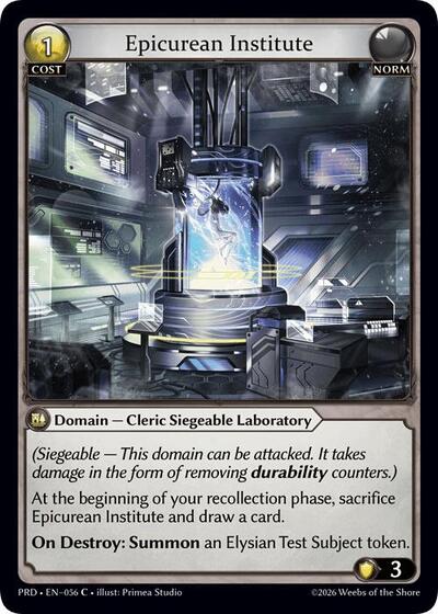 Epicurean Institute (Interference Curio Foil) - 056 - Common - .asphodel/paradise