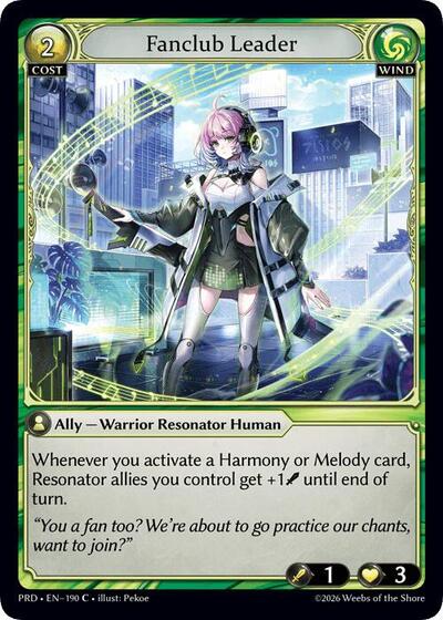 Fanclub Leader (Interference Curio Foil) - 190 - Common - .asphodel/paradise