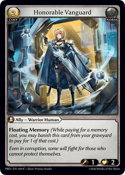 Honorable Vanguard (Interference Curio Foil) - 069 - Common - .asphodel/paradise