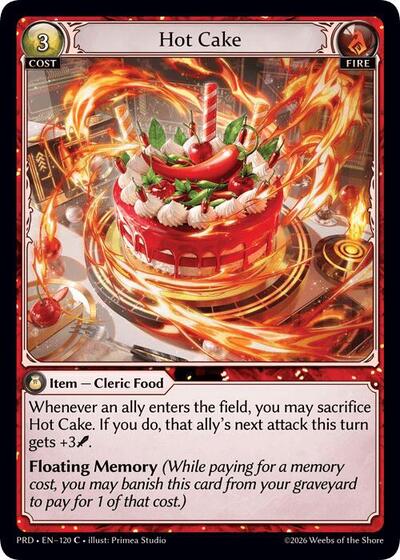 Hot Cake (Interference Curio Foil) - 120 - Common - .asphodel/paradise
