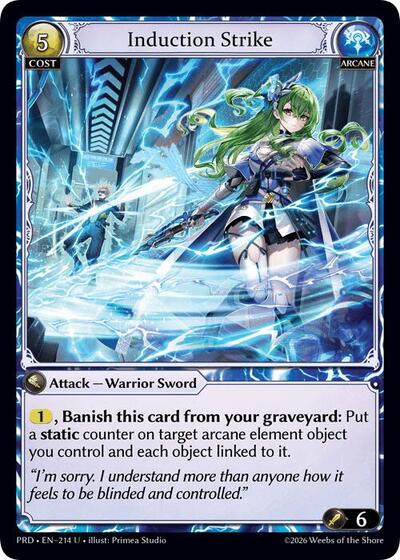 Induction Strike (Interference Curio Foil) - 214 - Uncommon - .asphodel/paradise