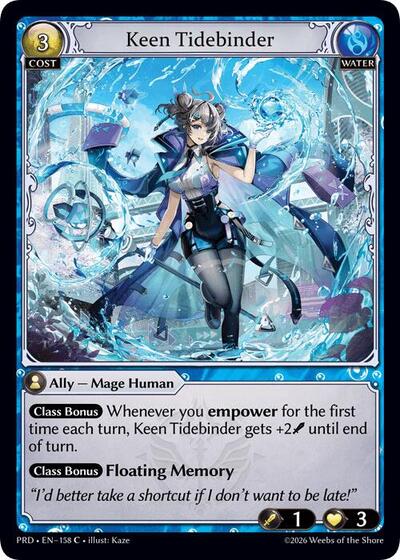 Keen Tidebinder (Interference Curio Foil) - 158 - Common - .asphodel/paradise