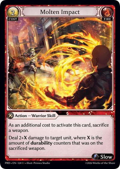 Molten Impact (Interference Curio Foil) - 124 - Uncommon - .asphodel/paradise