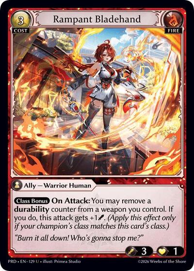 Rampant Bladehand (Interference Curio Foil) - 129 - Uncommon - .asphodel/paradise
