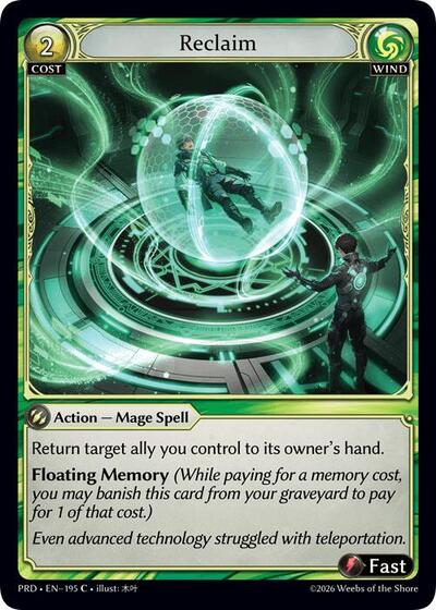 Reclaim (Interference Curio Foil) - 195 - Common - .asphodel/paradise