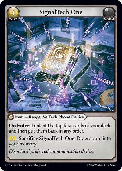 SignalTech One (Interference Curio Foil) - 086 - Common - .asphodel/paradise