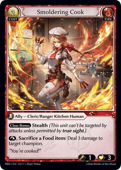 Smoldering Cook (Interference Curio Foil) - 133 - Uncommon - .asphodel/paradise