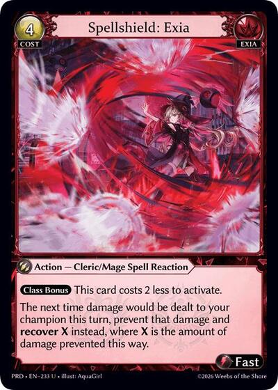 Spellshield: Exia (Interference Curio Foil) - 233 - Uncommon - .asphodel/paradise