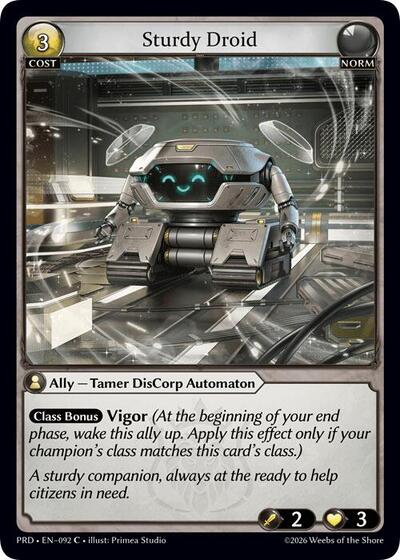 Sturdy Droid (Interference Curio Foil) - 092 - Common - .asphodel/paradise