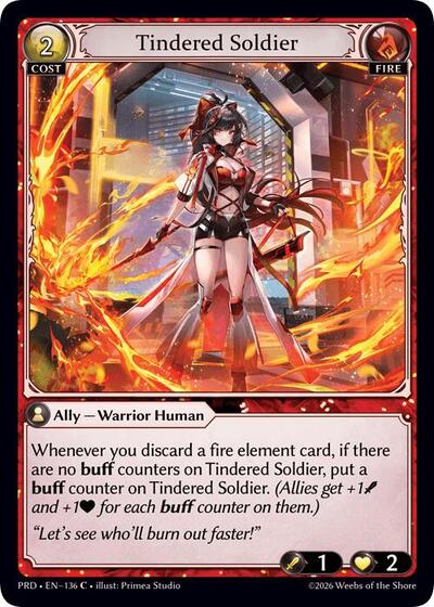 Tindered Soldier (Interference Curio Foil) - 136 - Common - .asphodel/paradise