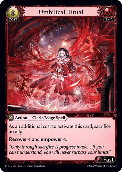 Umbilical Ritual (Interference Curio Foil) - 235 - Uncommon - .asphodel/paradise