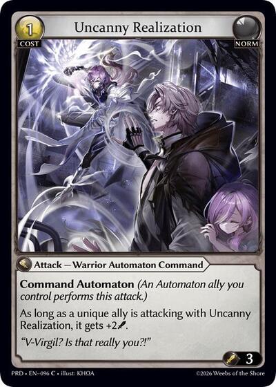 Uncanny Realization (Interference Curio Foil) - 096 - Common - .asphodel/paradise