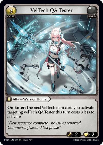 VelTech QA Tester (Interference Curio Foil) - 099 - Uncommon - .asphodel/paradise