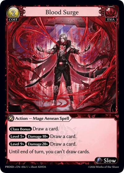 Blood Surge - 056 - Uncommon - .asphodel/paradise Starter Decks