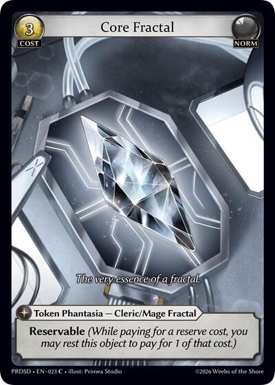 Core Fractal - 023 - Common - .asphodel/paradise Starter Decks