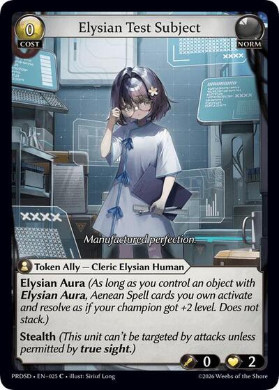 Elysian Test Subject - 025 - Common - .asphodel/paradise Starter Decks