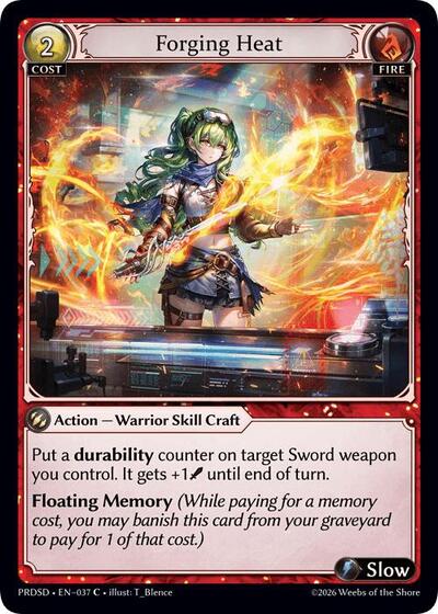 Forging Heat - 037 - Common - .asphodel/paradise Starter Decks
