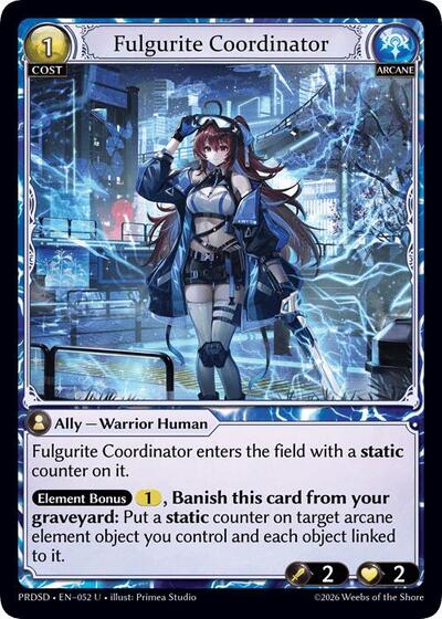 Fulgurite Coordinator - 052 - Uncommon - .asphodel/paradise Starter Decks