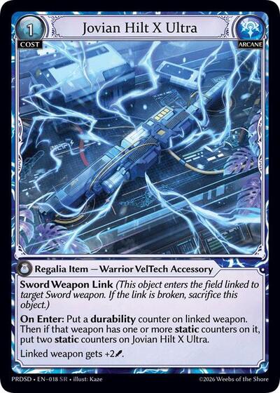 Jovian Hilt X Ultra - 018 - Super Rare - .asphodel/paradise Starter Decks