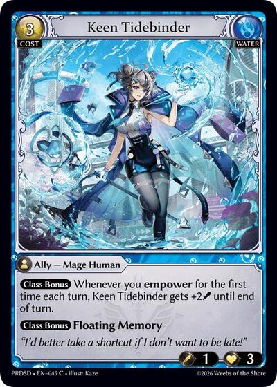 Keen Tidebinder - 045 - Common - .asphodel/paradise Starter Decks