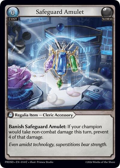 Safeguard Amulet - 014 - Common - .asphodel/paradise Starter Decks