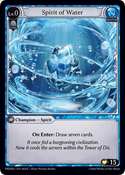 Spirit of Water - 002 - Common - .asphodel/paradise Starter Decks