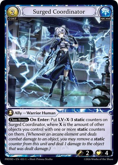 Surged Coordinator - 055 - Uncommon - .asphodel/paradise Starter Decks