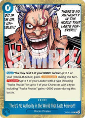 There's No Authority in the World That Lasts Forever!!! - OP17-055 - Rare - The World's Strongest Warriors