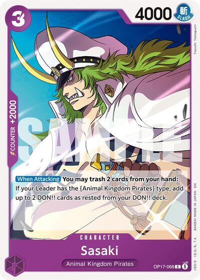 Sasaki - OP17-068 - Common - The World's Strongest Warriors