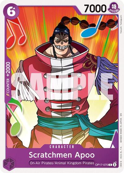 Scratchmen Apoo - OP17-070 - Common - The World's Strongest Warriors