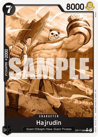 Hajrudin - OP17-088 - Common (Pandaman Art) - The World's Strongest Warriors