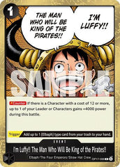 I'm Luffy!! The Man Who Will Be King of the Pirates!! - OP17-096 - Rare - The World's Strongest Warriors