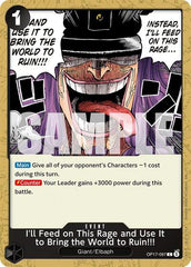 I'll Feed on This Rage and Use It to Bring the World to Ruin!!! - OP17-097 - Common - The World's Strongest Warriors