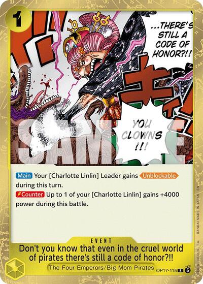 Don't you know that even in the cruel world of pirates there's still a code of honor?!! - OP17-115 - Rare - The World's Strongest Warriors
