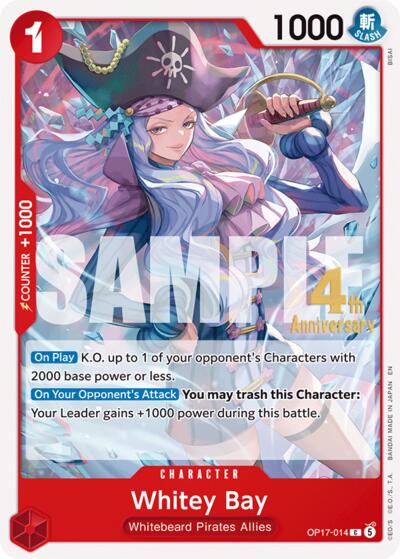 Whitey Bay - OP17-014 - Common - The World's Strongest Warriors Release Event Cards