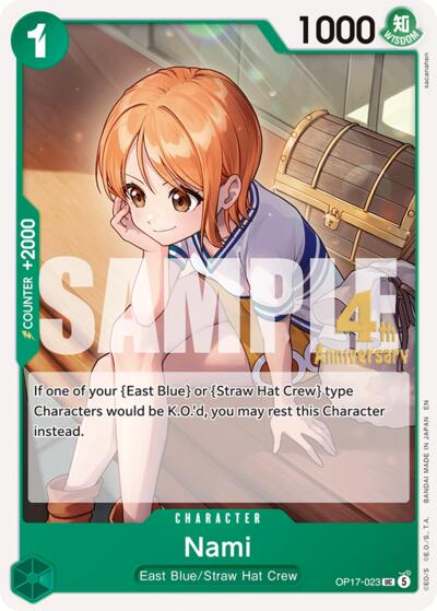 Nami - OP17-023 - Uncommon - The World's Strongest Warriors Release Event Cards