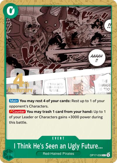 I Think He's Seen an Ugly Future... - OP17-038 - Common - The World's Strongest Warriors Release Event Cards
