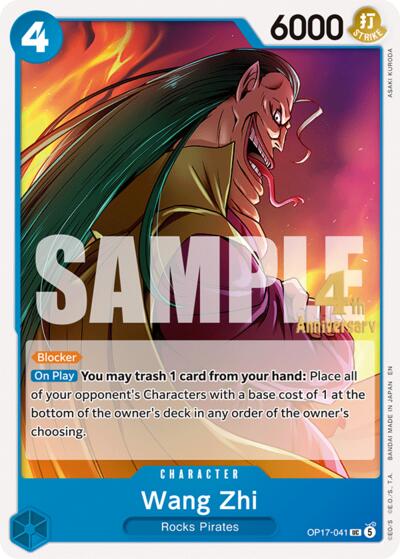 Wang Zhi - OP17-041 - Uncommon - The World's Strongest Warriors Release Event Cards